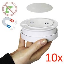10 x Magnet Pad Rauchmelder Befestigung Magnethalter Bioledex