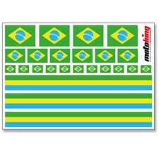 Brasilien aufkleber flaggen - |,