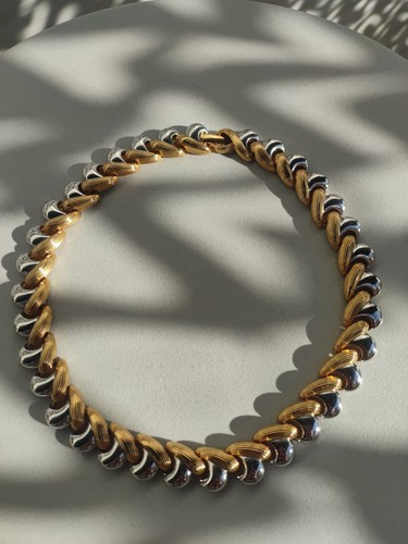 Vintage collier bicolor - vintage,
