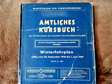 Amtliches Kursbuch der Deutschen Reichsbahn Winterfahrplan 1957 der DDR