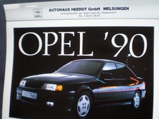 OPEL KALENDER 1990 mit Opel Omega/Corsa/Vectra/Kadett/Senator/Calibra