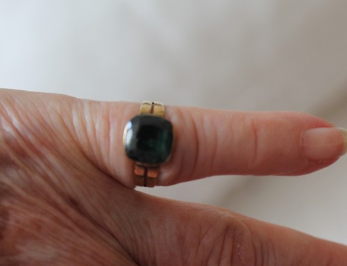 Goldring mit turmalin - goldring, 333
