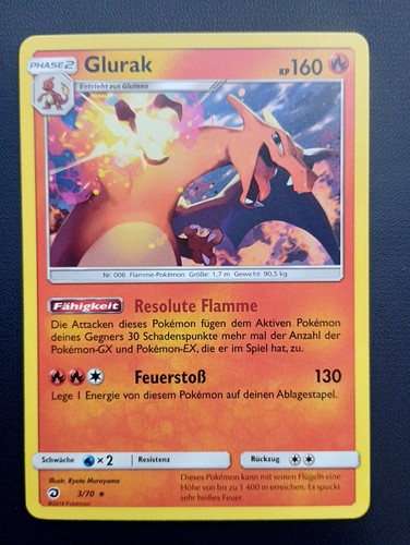 Pokémon karte glurak - karte, nm