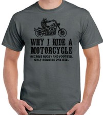 Motorrad T-Shirt Wieso I Ride