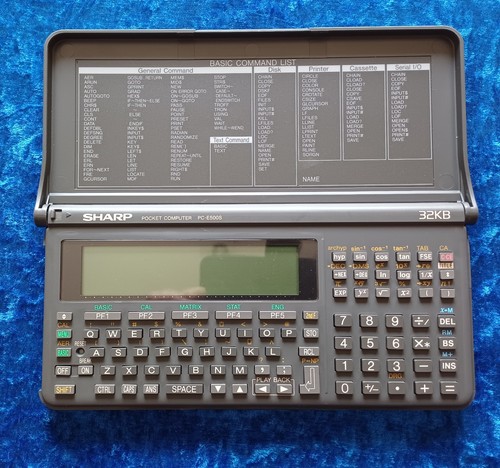 Sharp pocket computer - sharp, pc-e500s