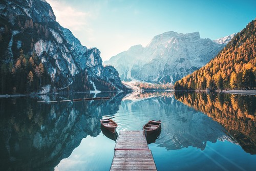 Wandbild boote auf dem - auf,