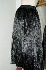 Seidiger Glanz  ROCK * Plissee - Crinkle - Rock * Faltenrock *schwarz Gr. 36