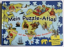 Mein Puzzle-Atlas  "Kinder auf den Spuren großer Entdecker"  7 Puzzles mit 40 T.