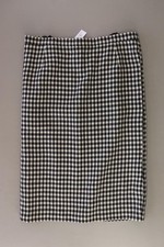 ✅ BARISAL Wollrock Rock für Damen Gr. 44, XL hahnentritt Vintage schwarz ✅
