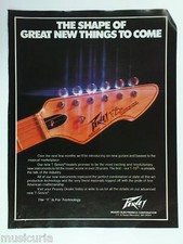 retro magazine advert 1982 PEAVEY t-25 guitar