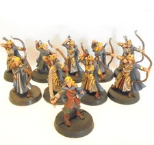 10 ELBEN zusammen mit HALDIR METALL Herr der Ringe Games Workshop Hobbit