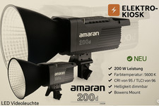 ? Aputure Amaran 200D Videoleuchte 200W 5600K LED Scheinwerfer Dauerlicht ✅ NEU