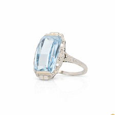 Art Deco Ring 585 Weißgold