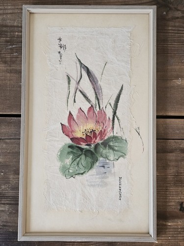 Original tuschmalerei lotus - lotus, /