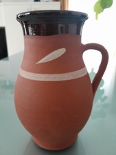 Ton Krug  bzw. Vase natur