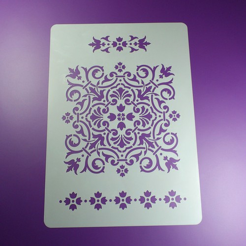 Schablone ornament intarsie - a3,