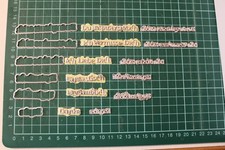 6  Stanzschablonen Metall mit