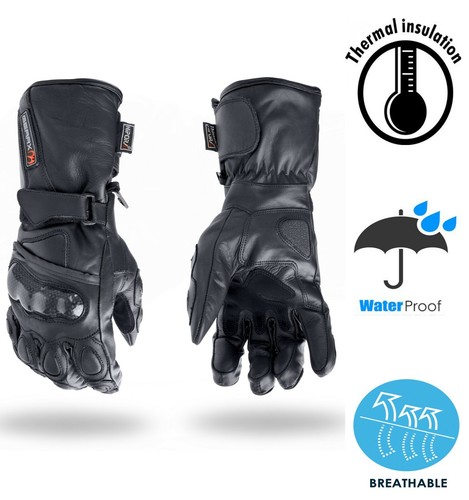 Leder motorrad handschuhe - leder,