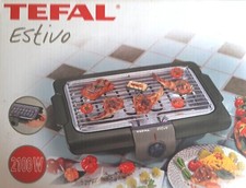 TEFAL Estivo Elektrischer Tischgrill 2100 Watt Antihaftb. Spülmaschinenfest OVP