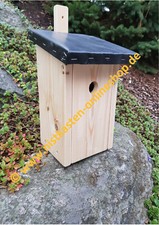 Meisennistkasten für Sperlinge und Schnäpper Ø 35mm mit Planendach