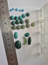 Goldschmiedebedarf Steine Achat 24 Stück Versch.Grössen gebraucht