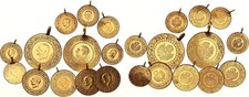 Türkei 12 Goldmünzen Lot