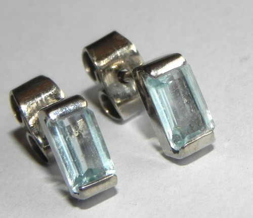 Aquamarin ohrstecker 900 - aquamarin,