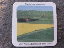 Bierdeckel: Jever Pilsener 