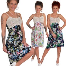 Kleid Sommer Träger Blumen