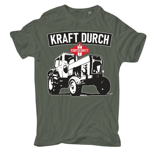 Shirt ddr traktor motive - t-shirt,