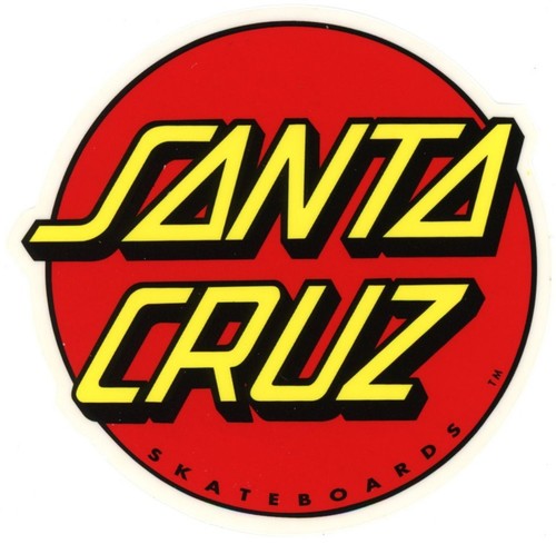 Santa cruz skateboard sticker - santa,