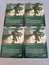 4x Mtg D&D Forgotten Realms Green Dragon Full Art NM/M Magic The Gathering Mtg