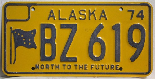 Alaska nummernschild usa - alaska,