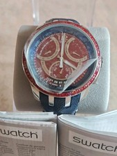 Swatch Irony Retrograde Chrono Mental Fame YRS418 Neu