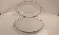 2 Servierplatte Mitterteich Princess Gold Limitierte Auflage/31,5cm/21,5cm