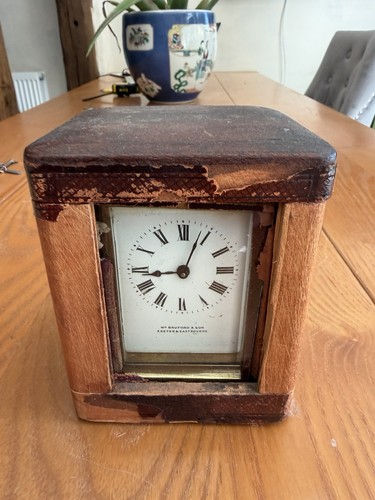 Vintage messing kutschenuhr - messing,
