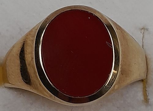 Herrenring gold 333 carniol - herrenring, 333/-