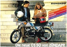 Zündapp "Die neue CS 50 von Zündapp" original Prospekt A4 NEU