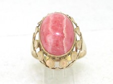 Rhodochrosit Ring 333 Gelbgold