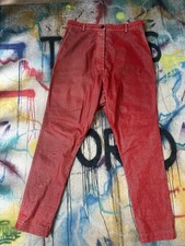 Coole Rundholz Hose Herbst /Winter Rot Samt /Feincord  Gr.M Lagenlook Neu Jades