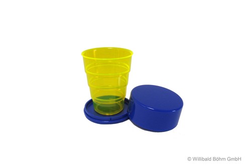 Klappbecher leuchtgelb - ,