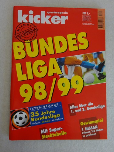 Kicker sonderheft bundesliga - kicker,