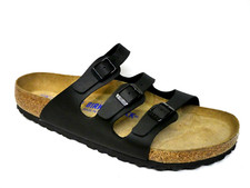 Birkenstock Florida Sandalen Pantoletten Soft schwarz Normale Weite 0053011