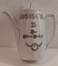Jugendstil Kaffeekanne KPM Krone Germany 25 Zur Silberhochzeit - 2 Liter