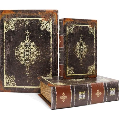 Buchattrappe box set stück - set, 3