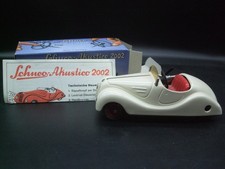 Schuco Akustico 2002, Cremeweiß, das Auto mit Hupe in OVP, unbespielt