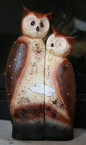 Eule eulen paar uhu figur - paar,