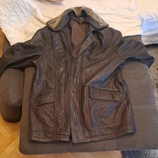 Fiocchi Italy Herren Hirsch Leder Jacke Größe 56 In Schwarz