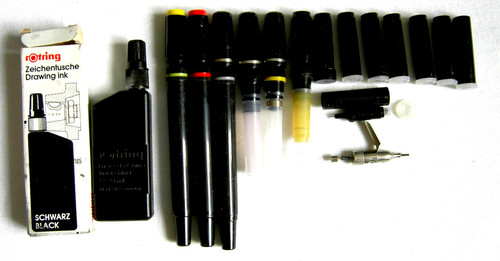 Tuschestifte set nachfüllbar - tuschestifte-set,,