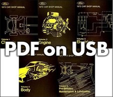 1973 Ford Shop Manuell USB